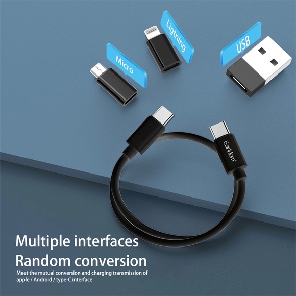 Type C Charging Cable With 4 Types Multi-Function Portable USB Adopter Set - Picture 3 of 4